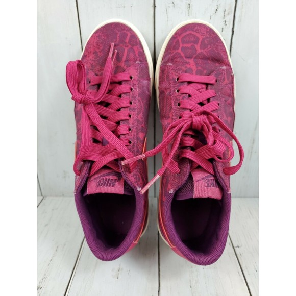 Nike Blazer Low Fuchsia Pink Snake Print Women's Size 7 Sample Sneaker Shoes - Picture 9 of 11
